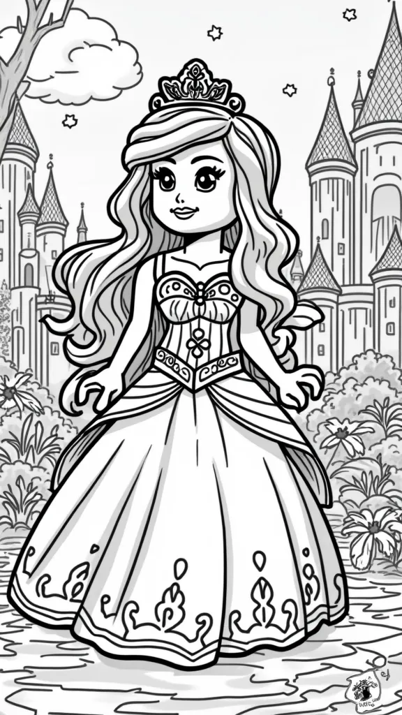 coloriages LEGO Disney Princess